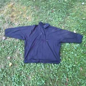 Escada Sport‎ Vintage Anorak Pullover Jacket Half Zip Black Women's Large Y2K